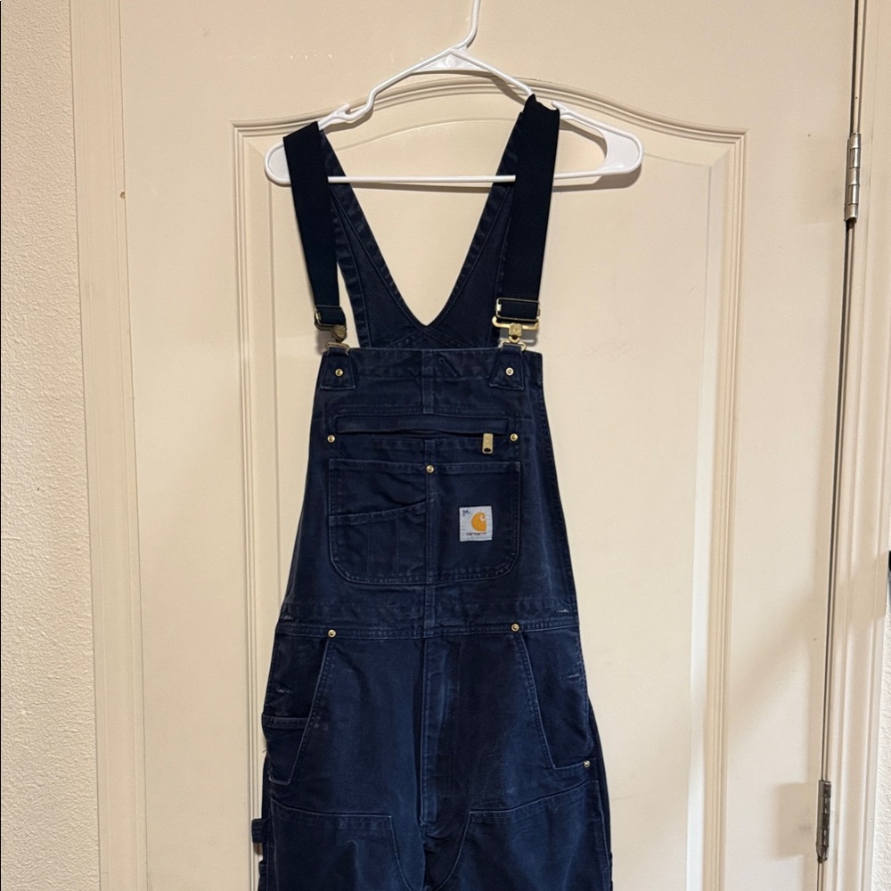 Carhartt Dark Blue Bib Overalls